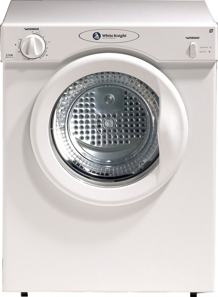 WHITE KNIGHT COMPACT 3KG UNIDIRECTION TUMBLE DRYER WK37AW